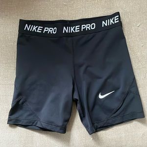 Black spandex shorts, Nike Pros